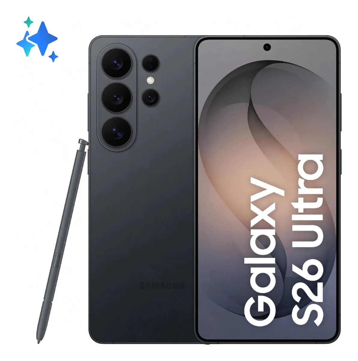 Samsung Galaxy S26 Ultra, 512 gb, 12 gb, cámara cuádruple negra